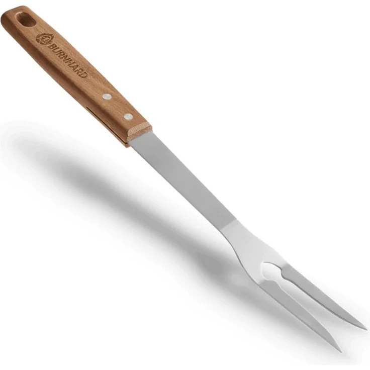 BURNHARD® Grillbesteck-Set 5-tlg. 42 cm, Akazienholz Edelstahl - Multi-Color - #946179 – Bild 2