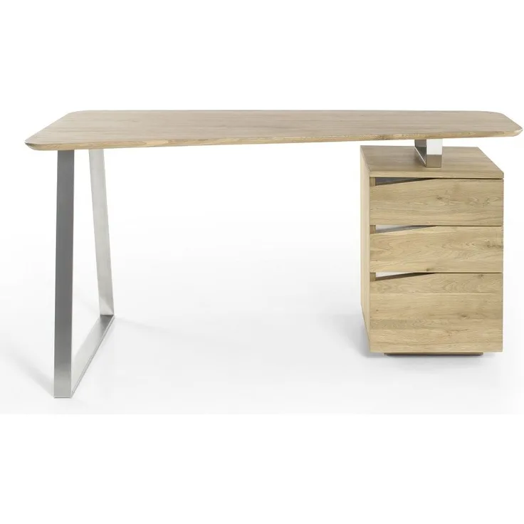 'Tori' Schreibtisch Asteiche teilmassiv 150 cm