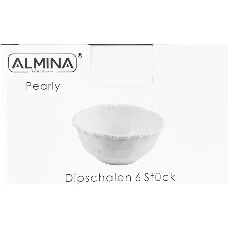 Pearly 6er-Set Dipschalen aus hochwertigem Porzellan - 8 x 4 cm – Bild 5