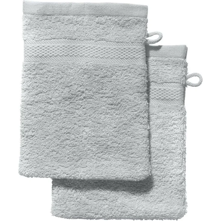 REDBEST Waschhandschuh Waschhandschuh "Chicago" 2er-Pack, Frottier (2-St), Walk-Frottier Uni – Bild 2