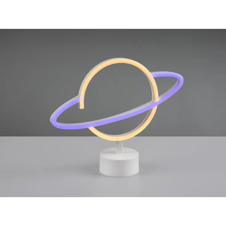 Deko LED Tischleuchte PLANET Batterie- oder USB betrieben, Höhe 25cm
