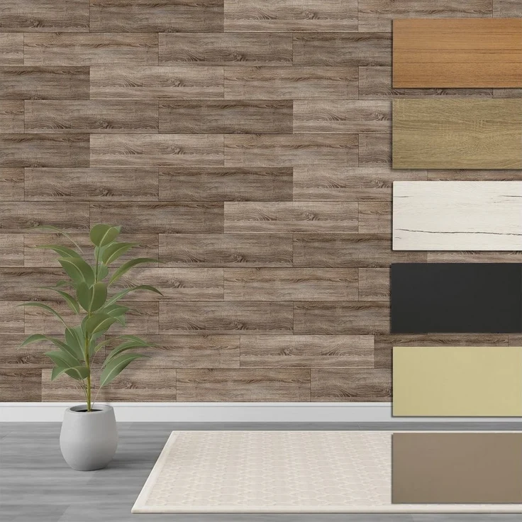 Hexim Wanddekoobjekt Vintage Oak (Paneele aus MDF - Wandpaneele Wandverkleidung Holzpaneele Natur Wand Holzoptik Innen Holzverkleidung Verblender Dekorpaneele (2,08 m² Vintage Oak + Montagekleber HexPro P63) – Bild 1