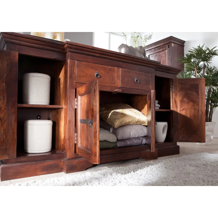 Sideboard Akazie 160x45x85 nougat lackiert OXFORD #902 – Bild 6