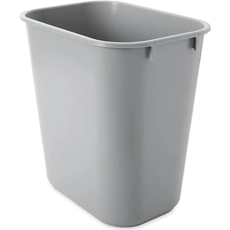Rubbermaid 13-5-8-Inch LLDPE Rectangular Small Deskside Trash Can - Grey – Bild 3