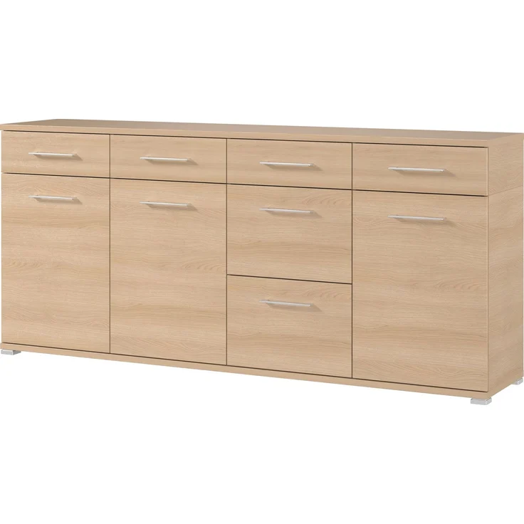 Germania Sideboard 3779-653 GW-Predore, in Lindberg-Eiche, mit DREI Türen und sechs Schubkästen,192 x 87 x 40 cm (BxHxT)