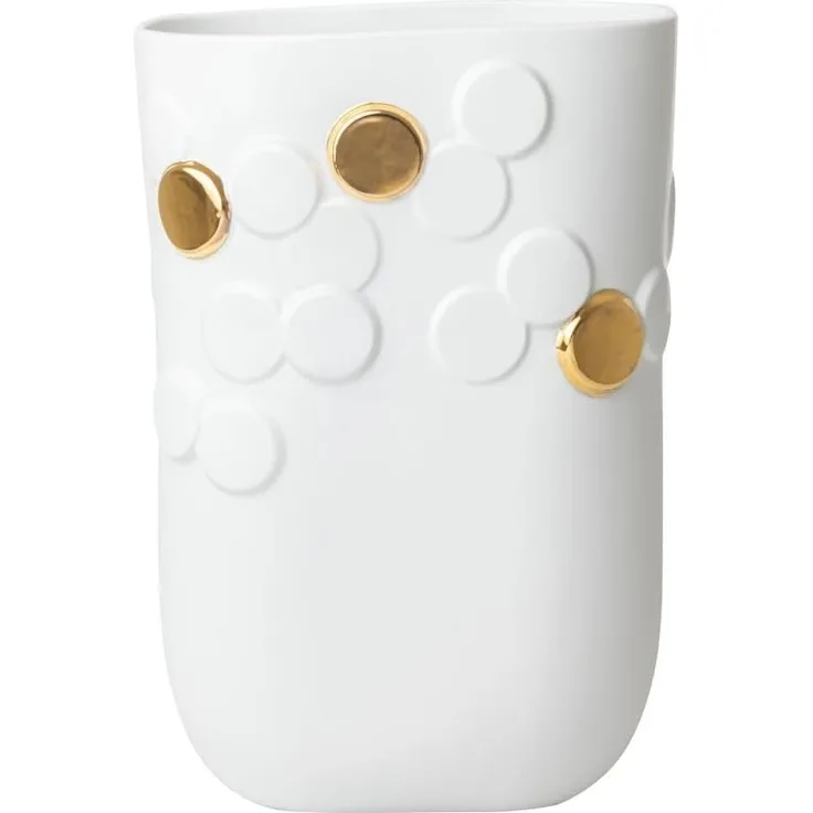 Räder goldener Punkt Vase Punkte 22x14x32cm