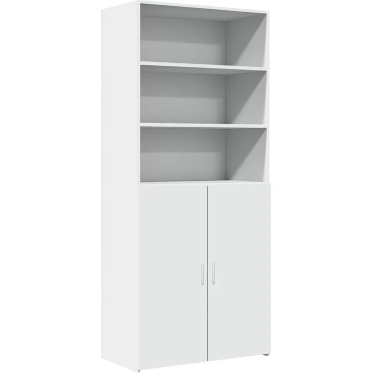 vidaXL Highboard Weiß 80x42,5x185 cm Holzwerkstoff 3281378 – Bild 1