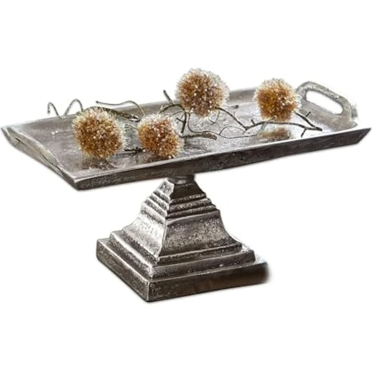 Mirabeau Etagere Etagere Samson silber, Aluminiumguss – Bild 1