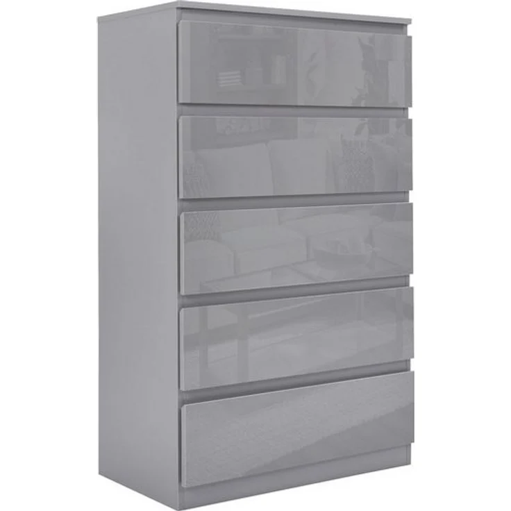 HTI-Living Kommode Kommode Kenji 5 Schubladen Hochglanz (Stück, 1 St, 1 Kommode), Sideboard – Bild 3