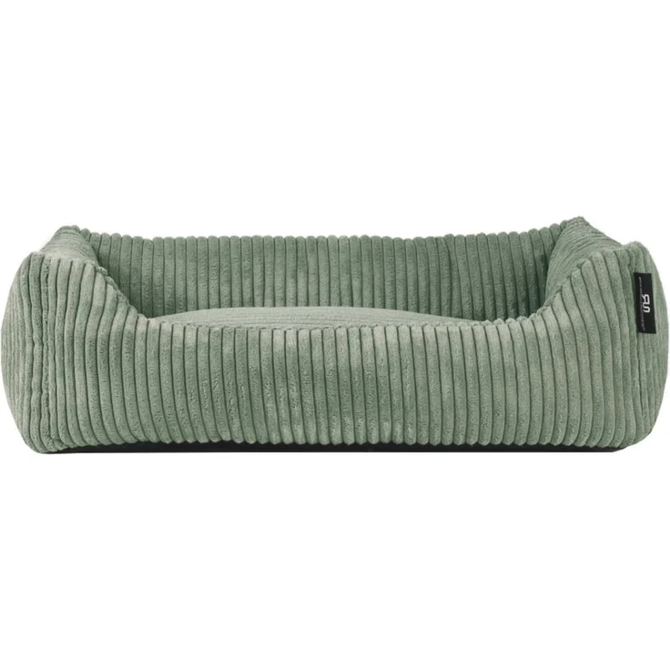 ROHRSCHNEIDER Hundebett - Cord, Hundekorb, Tierbett, Wendekissen, Bezug waschbar, rutschfest Salbeigrün 15x55x42cm – Bild 1