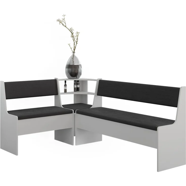 Eckbankgruppe Roman Weiß 120.1x180.1 cm Vicco – Bild 5