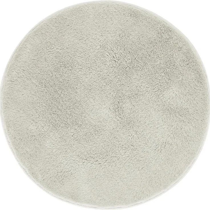 andiamo Badematte rutschfest Florida - Badezimmerteppich weich und flauschig - Badteppich rutschfest waschbar Duschvorleger Badvorleger für Badezimmer 60 cm rund beige – Bild 4