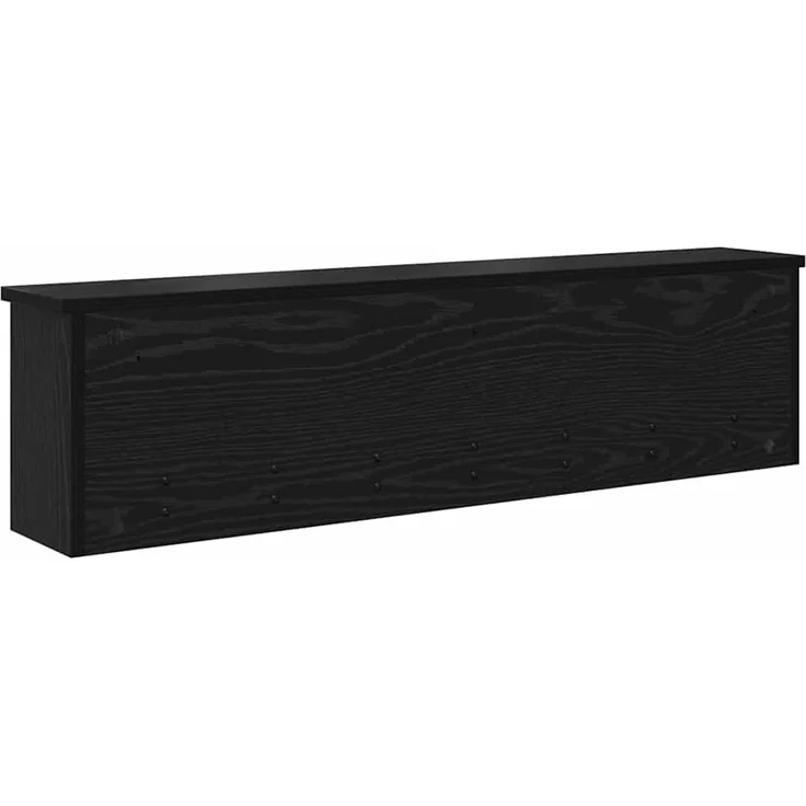 vidaXL Wandmontierter nachttisch Schwarz Eichen-Optik 100 x 16 x 26 cm 874324 – Bild 7