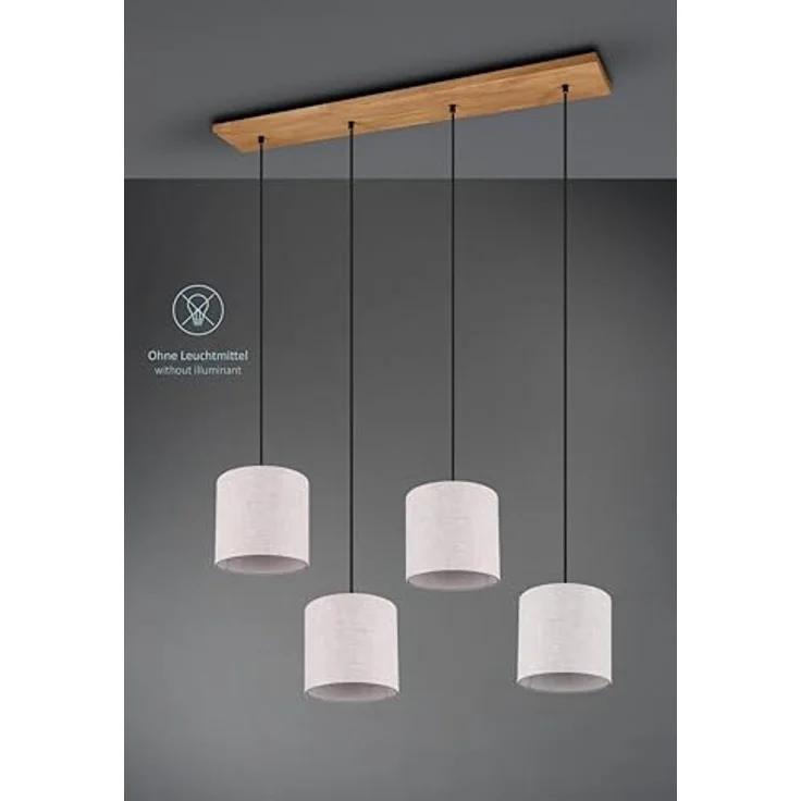 lightling Pendelleuchte Emil, ohne Leuchtmittel, abhängig vom Leuchtmittel, moderne Pendellampe mit Stoffschirmen – Bild 6