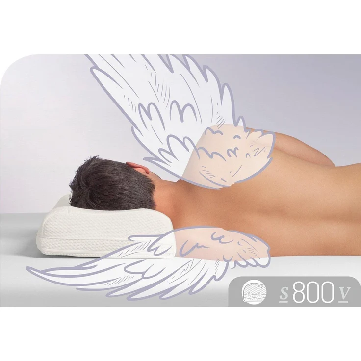 Schlafstil Nackenstützkissen S800 V, Füllung: Visco Premium Schaum RG 65, Bezug: Polyester & Tencel, Druckentlastend – Bild 5