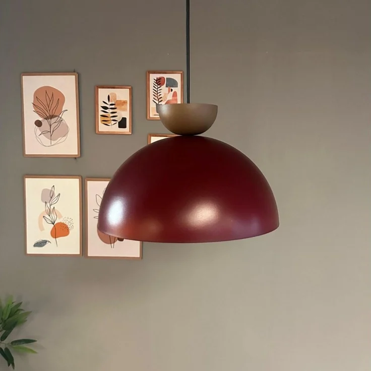Bamyum Pendelleuchte Yimpi Metall Ø30 cm, E27, Vintage Pendelleuchte, ohne Leuchtmittel – Bild 3