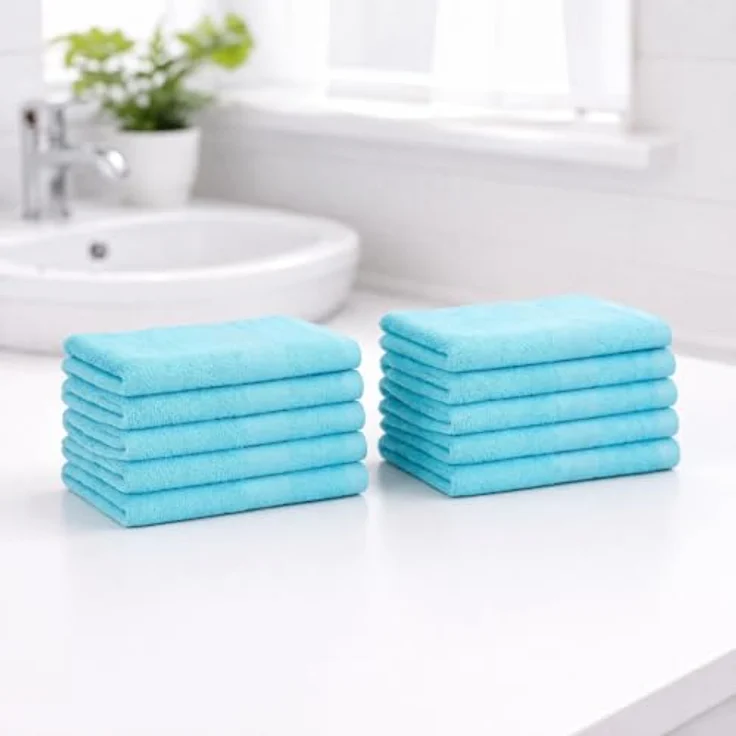 Betz Seiftuch 10 Stück Premium 100% Baumwolle Seiflappen-Set 30x30 cm – Bild 3