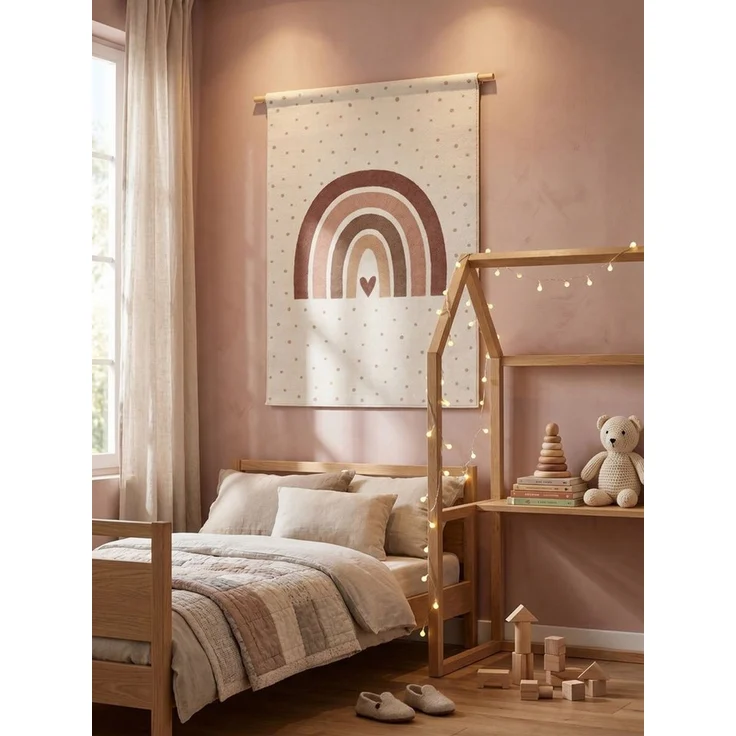 KADIMA DESIGN Kinderteppich TINO Kinderteppich Waschbar Kinderzimmer Schadstoffgeprüft, Läufer, Höhe: 10 mm, Creme, 80x150 cm, Kinderteppich Waschbar Spielteppich – Bild 4