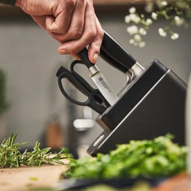 ZWILLING **** VIER STERNE 7-tlg, Selbstschärfender Messerblock, Anthrazit – Bild 7
