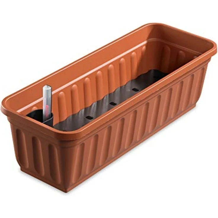 Alpfa Blumenkasten 80 cm Terracotta mit Wasserspeicher Made IN Germany – Bild 2