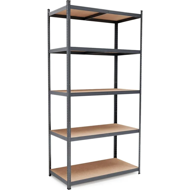 BELKO® Schwerlastregal C224 Anthrazit, 200x100x60 cm tief, XXL Lagerregal & Kellerregal, Metallregal mit 5 Böden, Steckregal bis 900kg extrem belastbar (180kg pro Ebene), Werkstattregal