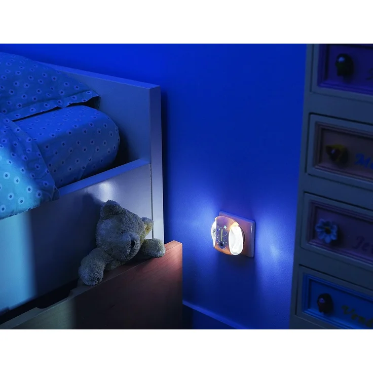 Safety 1st Nachtlicht Steckdose, Automatisches Nachtlicht mit Lichtsensor, beruhigende Nachtlampe für Baby und Kinder, Stromsparend, Kein Erhitzen, weiß – Bild 2