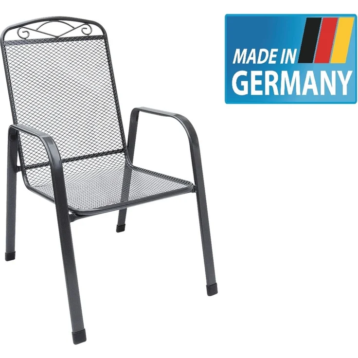 MFG ZINGST 10x Stapelsessel aus Streckmetall Gartenstuhl stapelbar – Bild 9