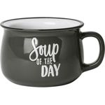 GUSTA 2171700 Suppentasse Soup of the day, Steinzeug, 500 ml, grau