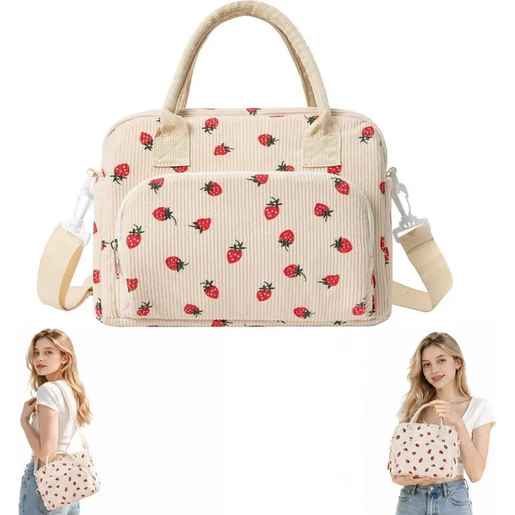 Diwzbyn Lunchbox Lunchbag 12L Isoliert, Kühltasche, Auslaufsicher, Wiederverwendbar, Mit verstellbarem Schulterriemen für Arbeit, Picknick & Outdoor