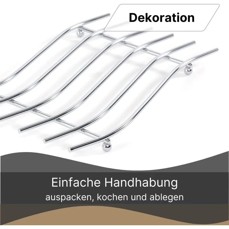 DESIGN DELIGHTS Topfuntersetzer METALL TOPFUNTERSETZER "STRIPE", 32,5 cm, Eisen, Abstellrost – Bild 3