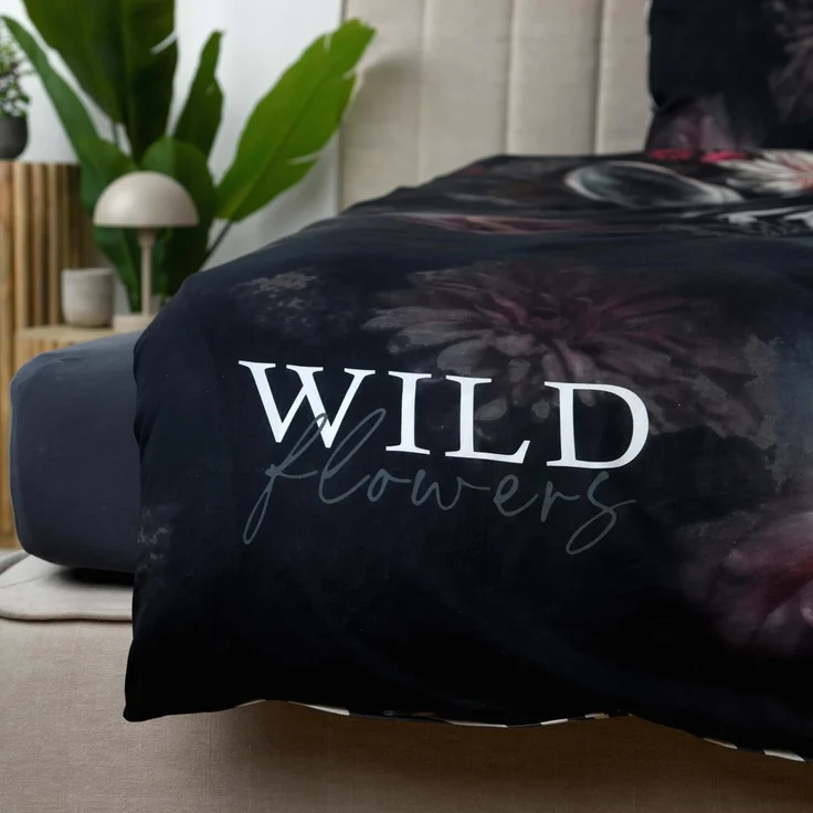 Bettwäsche Wild Flowers Zebra Animalprint 100% Baumwolle 135x200 – Bild 7