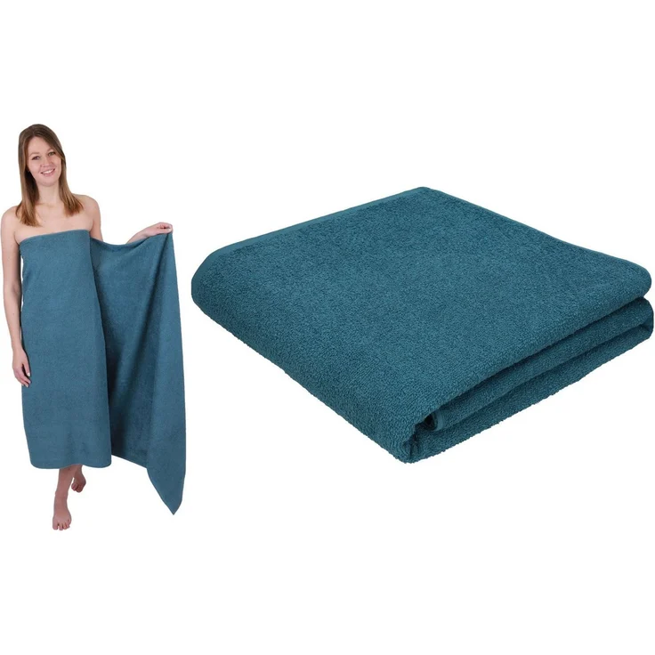 Betz Badetuch 2 Stück Badetücher groß XXL Berlin 100x200 cm Badetuch Saunatuch, 100% Baumwolle (Set, 2-St), Badetuch Saunatuch Badetücher Saunatücher – Bild 1