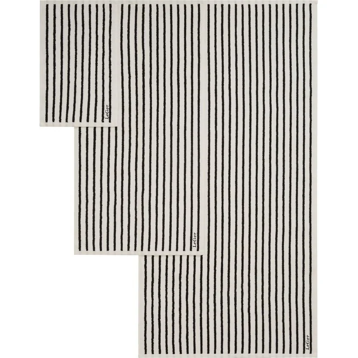LeGer Home by Lena Gercke Handtuch Set Tamsin, Duschtücher, Handtücher, Gästetücher, Premium 500 gr/m², Frottier (Set, 6-St), mit Logostikerei, 100% Baumwolle, gestreift, weich, 5 Jahre Garantie – Bild 3