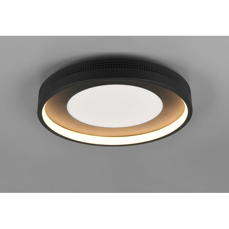 Moderne LED Deckenleuchte SOLEA getrennt schaltbar, Schwarz Ø 40cm – Bild 3