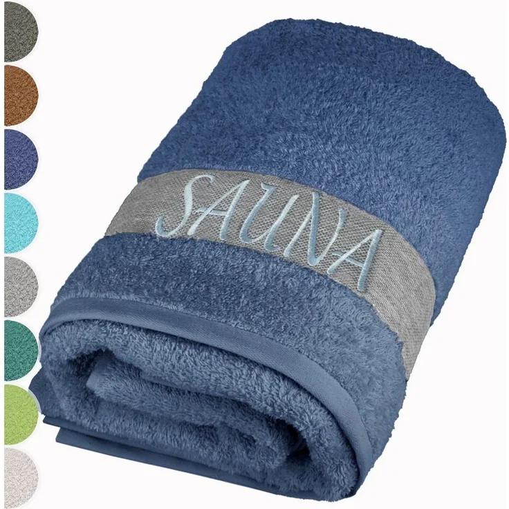 Lashuma Saunatuch XXL Handtuch Lima, (1-St), Premium Frottee Badetuch - Saunahandtuch 100x200 für Damen & Herren