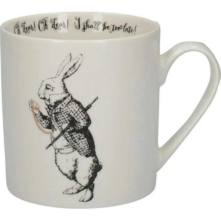 V&A Alice im Wunderland C000051 Tasse aus feinem Porzellan, in Geschenkbox, Weißes Kaninchen