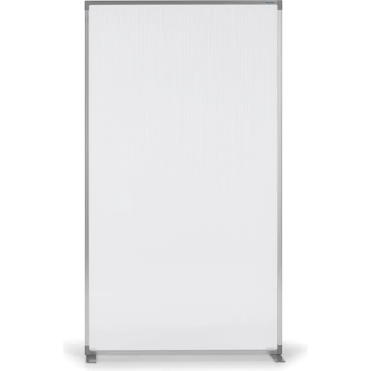 magnetoplan® Paravent Raumteiler halbtransp.- 180bx100hx50t - T-Füße - Acryl-Aluminiumrahmen (1 St)