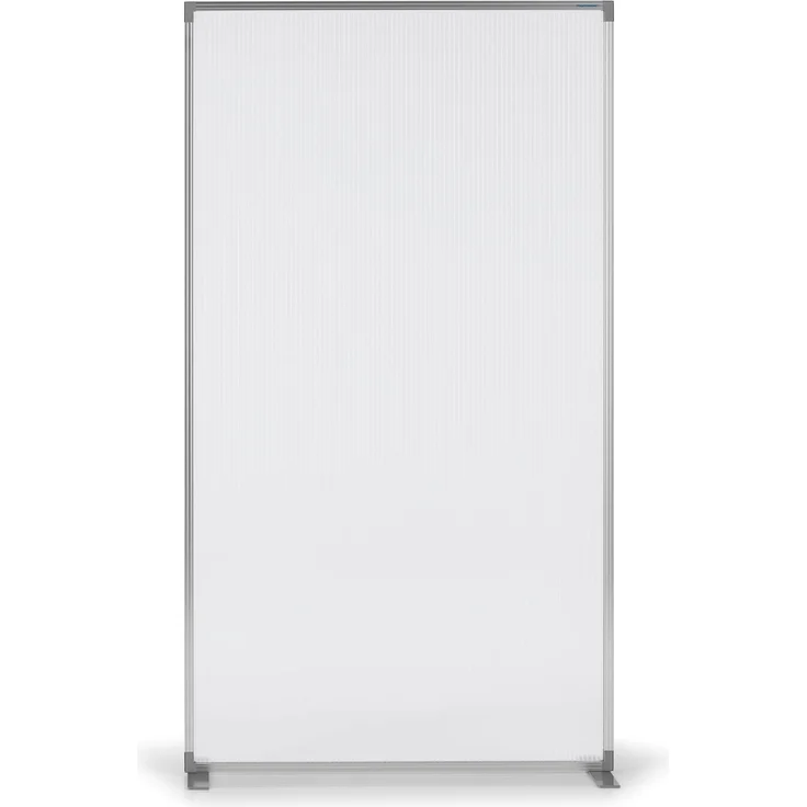 magnetoplan® Paravent Raumteiler halbtransp.- 180bx100hx50t - T-Füße - Acryl-Aluminiumrahmen (1 St) – Bild 1