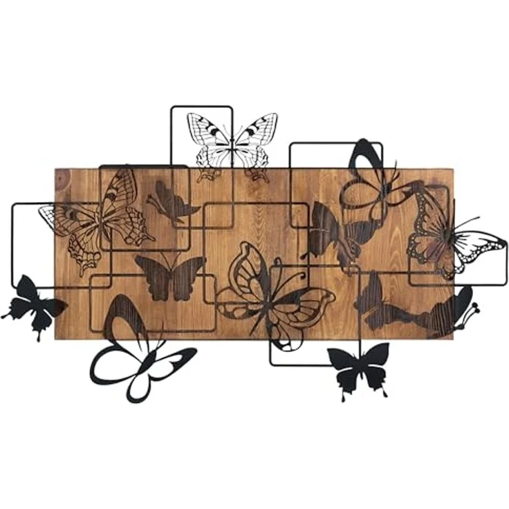 Wallity 'Legendary' Dekoratives Wandaccessoire aus Holz, Schwarznuss, 42,5 x 73 cm – Bild 1