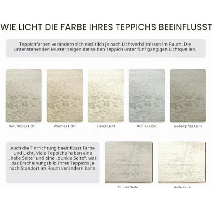 Safavieh Teppich 235x305 cm - Adirondack Collection - Groß - Transitional Design, Elfenbein & Salbei, Pflegeleichte Synthetikmischung, Ideal für Wohnzimmer, Schlafzimmer, Büro – Bild 3