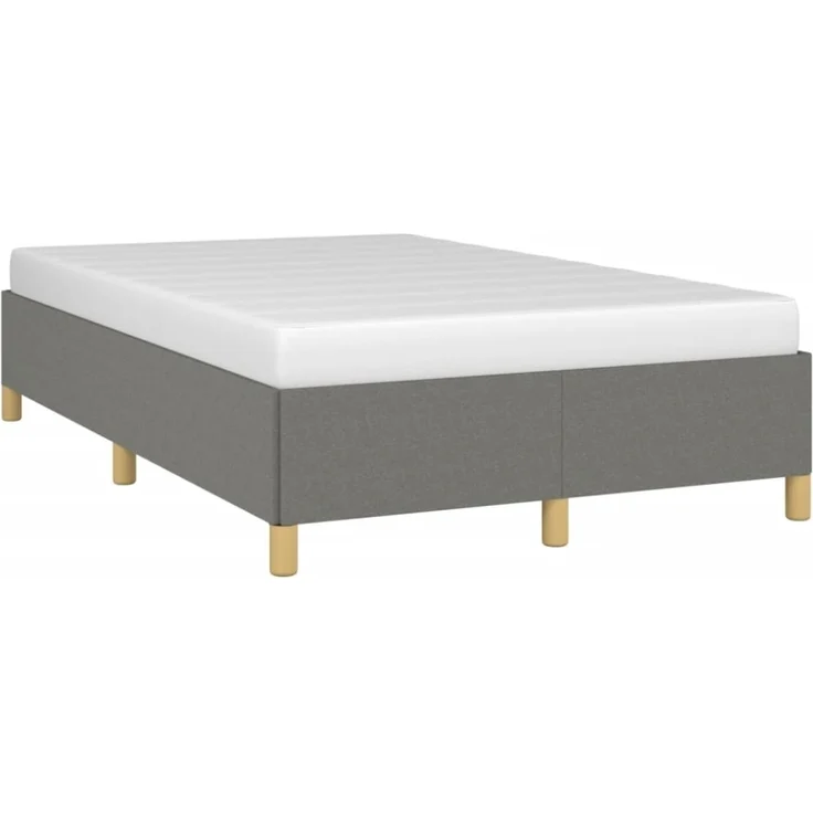 vidaXL Bettgestell ohne Matratze Dunkelgrau 120x190 cm Stoff 3269639 – Bild 7