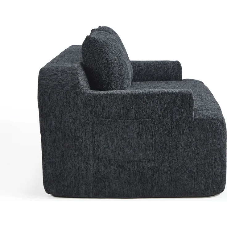 ZUBALIYA SchlafSofa mit Cordbezug, mit Schaumstoffpolsterung, ohne aufwendige Montage, für Wohnzimmer und Apartments – Bild 13