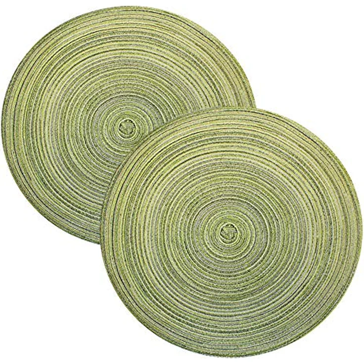Haus und Deko Platzset 2er Set Platzset abwischbar rund ca. 40 cm Tischset Untersetzer melier, (2-St) – Bild 2
