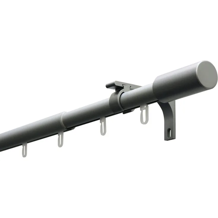 Gardinia Gardinenstangen-Set Paros Ø 19-22 mm silber 100-190 cm