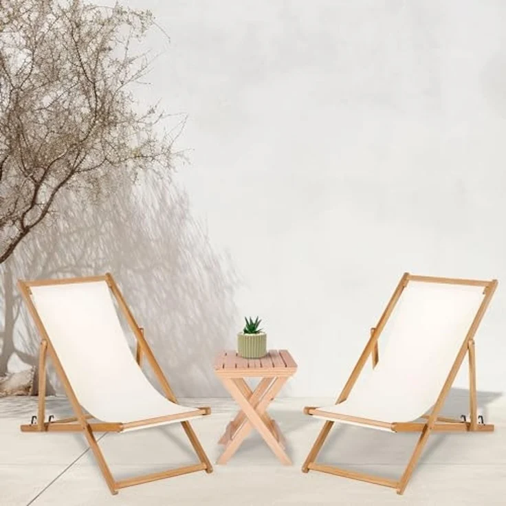 ARANAZ S.L. MANUFACTURAS DE LA MADERA Klapptisch für den Garten, ohne Lackierung, 40 x 40 cm, Holz, 40 x 40 cm – Bild 6