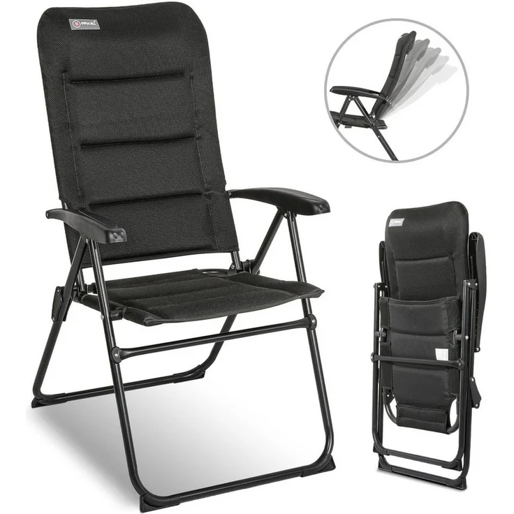 HOMECALL Klappstuhl Gartenstühle hochlehner Luxus campingstuhle bis 150 kg Gepolstert (Set, 1 St), mit 5-Fach Verstellbare lehne, für Camp Garten Balkon – Bild 5
