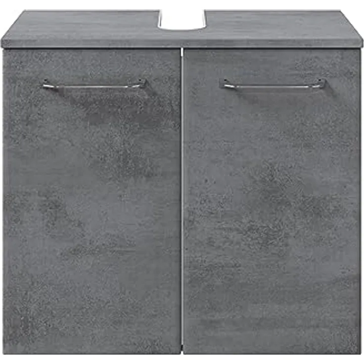 Pelipal Waschbeckenunterschrank, Holzwerkstoff, Oxid Dunkelgrau, 53 x 60 x 33 cm