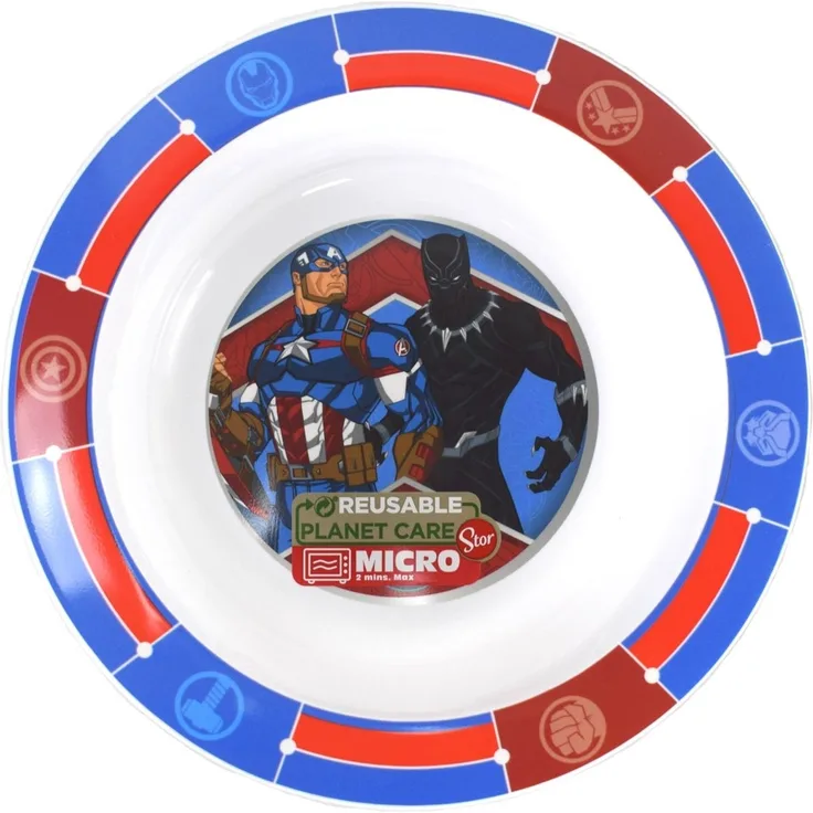 Mikrowellengeschirr Schüssel Ø16 für Kinder verschiedene Motive Avengers