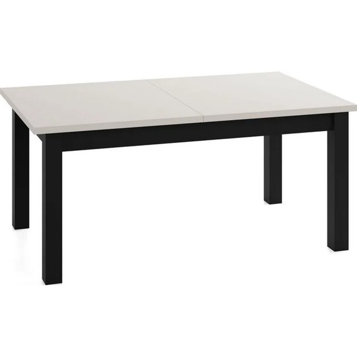 WFL GROUP Esstisch Lindberg ausziehbar verlängerbar rechteckig mit schwarzen Holzbeinen (MADE IN EU, XXL Groß– 120/140/150/160/200 cm ausziehbar auf 160/180/190/240/300 cm), platzsparender Tisch in Holzoptik für Küche, Esszimmer oder Wohnzimmer – Bild 4