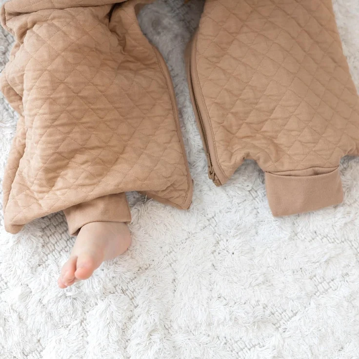 BEMINI Schlafsack 24-36 Monate Pady Quilted Jersey tog 1.5 Beige – Bild 4